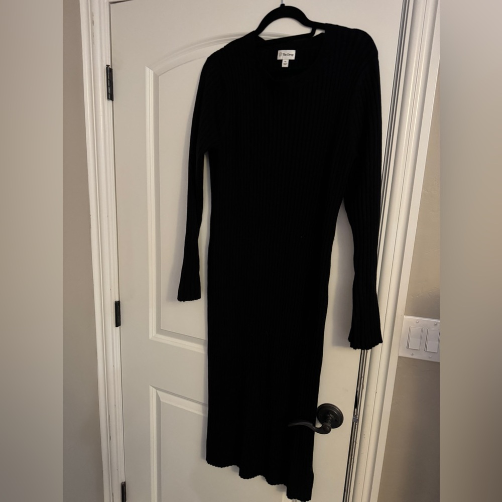 Black sweater dress
